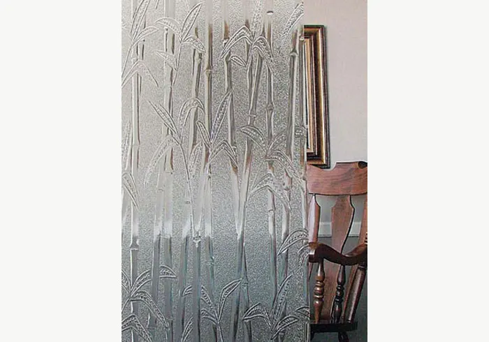 Bamboo Design Decorative Glass
